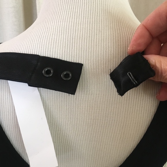 Alice + Olivia Black Mesh Cutout Mini Dress Small - Picture 7 of 8